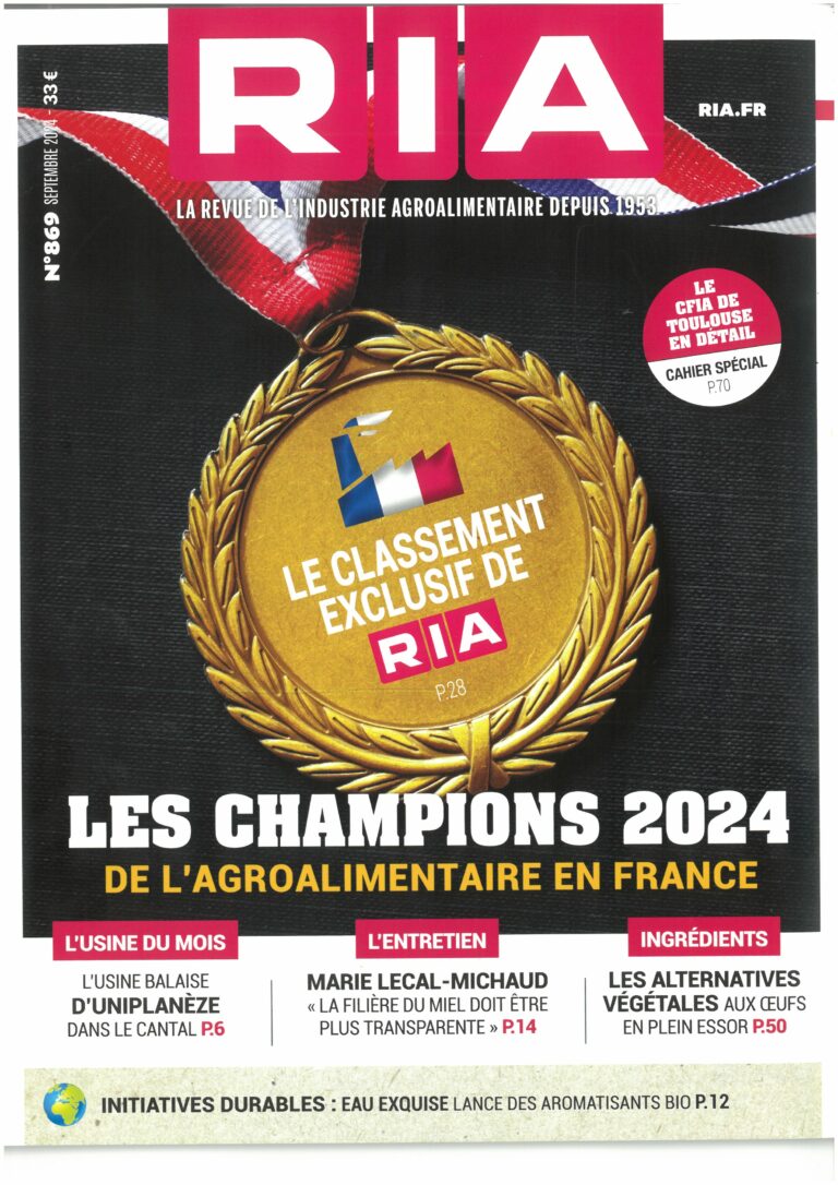 La Revue de L'Industrie Agroalimentaire - #869 - Octobre 2024