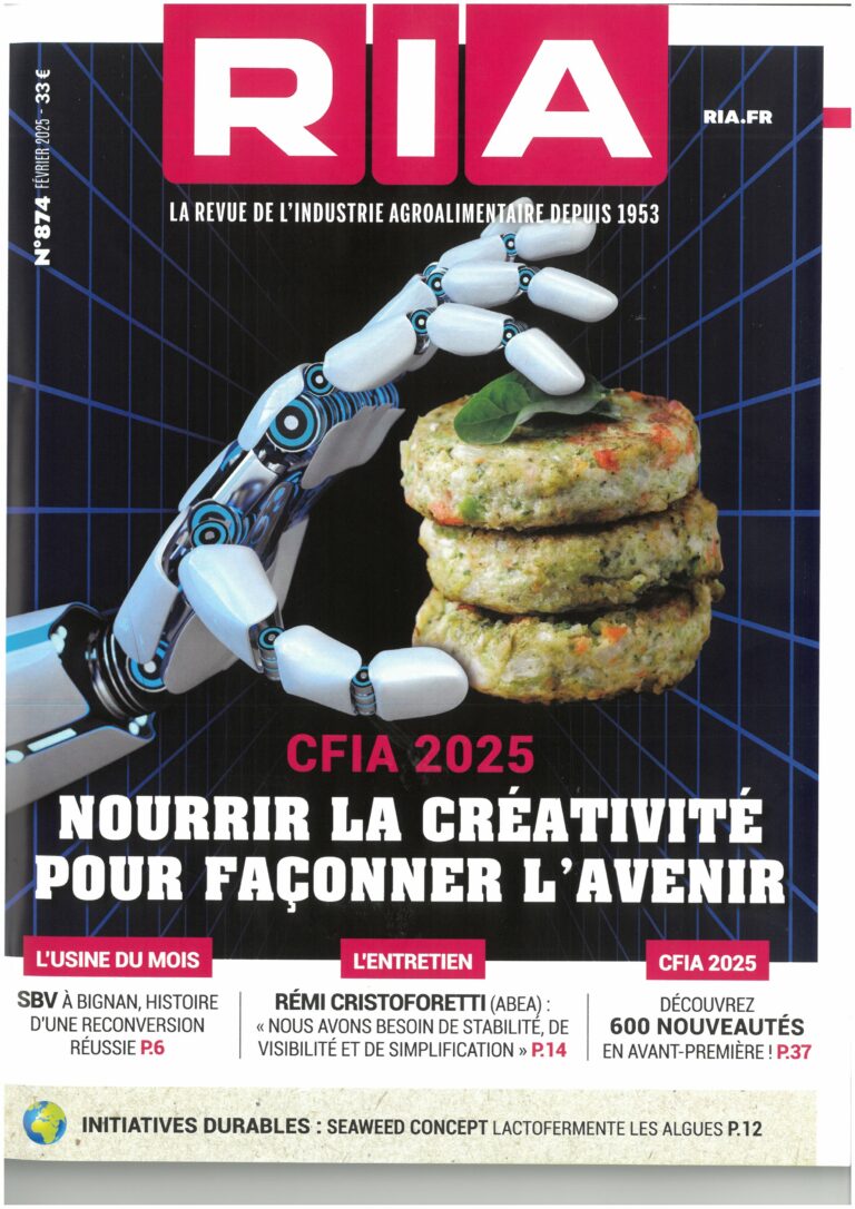 Couverture La Revue de l'Industrie Agroalimentaire n°874